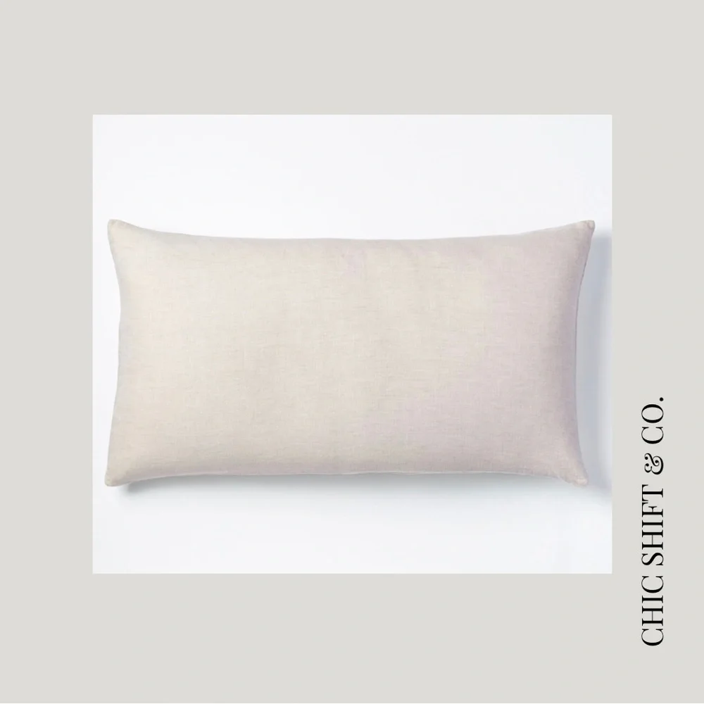 West Elm Hemp Cotton King Sham Desert Flax NWT